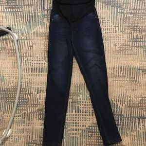 maternity over belly stretch jeans medium small